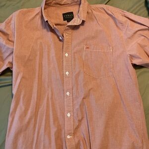 Texas Standard micro check burnt orange gameday dress shirt